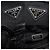 Prada Borsa a tracolla e crossbody in Re-Nylon e Tessuto Saffiano nera con logo triangolare - vista 7