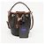 Céline Borsa Tine Clara Triumph in tela e vitello Tan - vista 11