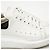 Alexander Mcqueen Sneakers Oversole White Black Tab - vista 3