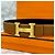 Hermès Wendelgürtel Noir Gold - Ansicht 8