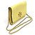 Tory Burch Borsa a spalla in pelle martellata gialla con catena - vista 2