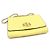 Tory Burch Borsa a spalla in pelle martellata gialla con catena - vista 4