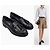 Tod's Mocassini in vernice con nappe e frange Nero