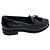 Tod's Mocassini in vernice con nappe e frange Nero - vista 3