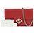 Gucci Mini bolso cadena y cartera de piel Interlocking Rojo