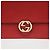 Gucci Mini bolso cadena y cartera de piel Interlocking Rojo - vista 4