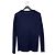 Pull en maille bleu marine Kiton - vue 2
