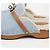 Mule Calota Hermès Blu in Tessuto - vista 8