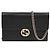 Gucci Borsa crossbody portafoglio mini catena Interlocking da donna Nero