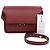 Marni Borsa a tracolla Trunk Medium in pelle Saffiano Ruby Burgundy