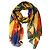 Dolce & Gabbana Sciarpa stola scialle in seta stampata multicolore