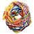 Dolce & Gabbana Stola in Seta con Stampa Carretto Multicolor