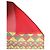 Dolce & Gabbana Sciarpa stola scialle in seta rossa con stampa geometrica - vista 2