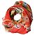 Dolce & Gabbana Foulard quadrato stampato in seta multicolore