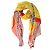 Dolce & Gabbana Sciarpa Stola Carretto in Seta Multicolor