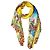 Dolce & Gabbana Sciarpa stola scialle in seta stampata multicolore