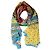 Dolce & Gabbana Sciarpa stola scialle in seta stampata multicolore