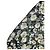 Dolce & Gabbana Stola lunga in chiffon di seta nera con margherite - vista 4