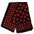 Dolce & Gabbana Sciarpa Stole in Cashmere con Stampa Cuori Nero e Rosso
