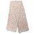 Dolce & Gabbana Stola sciarpa lunga in chiffon di seta bianca floreale