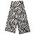 Dolce & Gabbana Sciarpa stola in pizzo di cotone zebrata bianco e nero