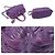 Borsa tote Prada Nappa Gofre in pelle viola - vista 5
