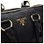 Prada Borsa tote e borsa a tracolla Black Vitello Dino - vista 9