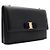Salvatore Ferragamo Borsa a tracolla GINNY nera con catena dorata - vista 4