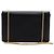 Salvatore Ferragamo Borsa a tracolla GINNY nera con catena dorata - vista 5
