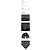 Ralph Lauren Sciarpa in lana con ricamo pony Black Gray - vista 2