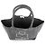 Borsa Tote piccola Isabel Marant nera in cotone - vista 7