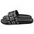 Moncler Ciabatte Basil Logo Slide Slipper Black
