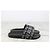 Moncler Ciabatte Basil Logo Slide Slipper Black - vista 2
