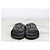 Moncler Ciabatte Basil Logo Slide Slipper Black - vista 3
