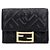 Fendi Portafoglio Micro Tri-Fold Monogram Baguette
