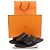 Hermès Pantofole Izmir in pelle nera