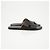 Hermès Pantofole Izmir in pelle nera - vista 3