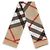Sciarpa Burberry in seta Check effetto acquerello beige - vista 2
