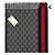 Gucci Sciarpa in cashmere e lana grigio antracite Monogram con strisce rosse e blu navy - vista 7