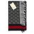Gucci Sciarpa in cashmere e lana grigio antracite Monogram con strisce rosse e blu navy - vista 8