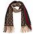 Gucci Sciarpa in cashmere e lana Monogram Brown con striscia Web verde e rossa - vista 2