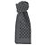 Sciarpa Gucci in lana grigia con logo