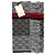 Gucci Sciarpa in cashmere e lana grigia Monogram con striscia rossa e nera - vista 8