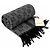Gucci Écharpe en laine grise Monogram avec franges - vue 3