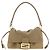 Fendi Borsa a mano in pelle di agnello beige