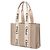 Chloé Beiger Leinen Tote Bag mit Lederdetails - Ansicht 2