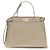 Fendi Borsa a tracolla Bos Taurus in pelle di vitello beige