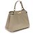 Fendi Borsa a tracolla Bos Taurus in pelle di vitello beige - vista 3