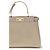 Fendi Borsa a tracolla Bos Taurus in pelle di vitello beige - vista 4