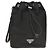Prada Bucket Bag in Re-Nylon e pelle Saffiano nera